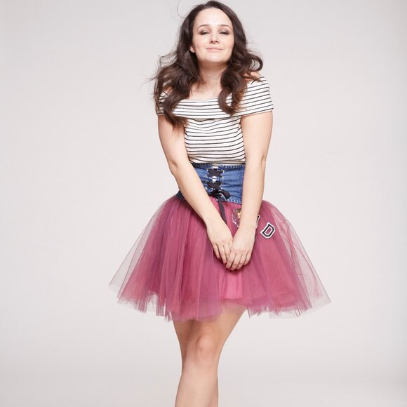 Mini Plum tulle skirt - Picture 4 of 4